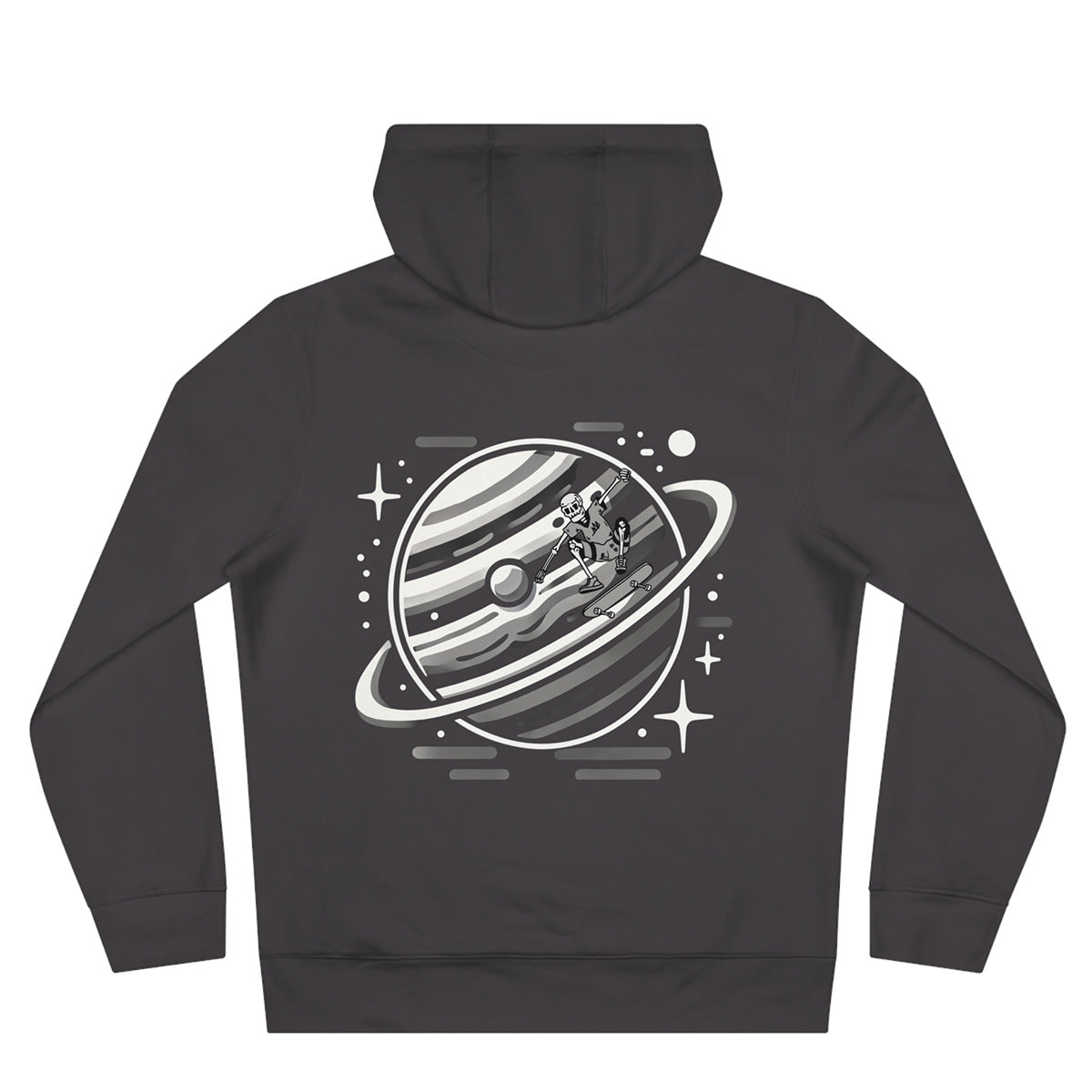 Signature Planetary Skater Hoodie | Dark Grey