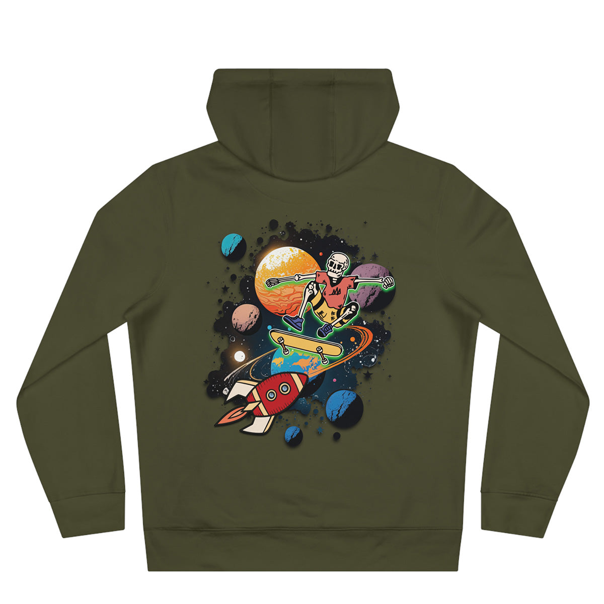 Space Skat'n Skeleton | Khaki