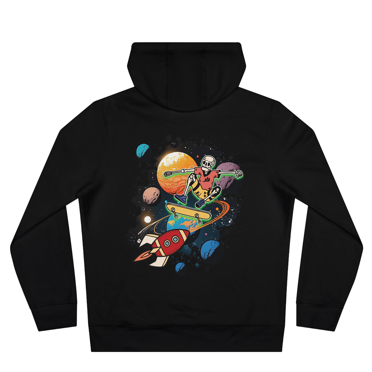 Space Skat'n Skeleton | Black