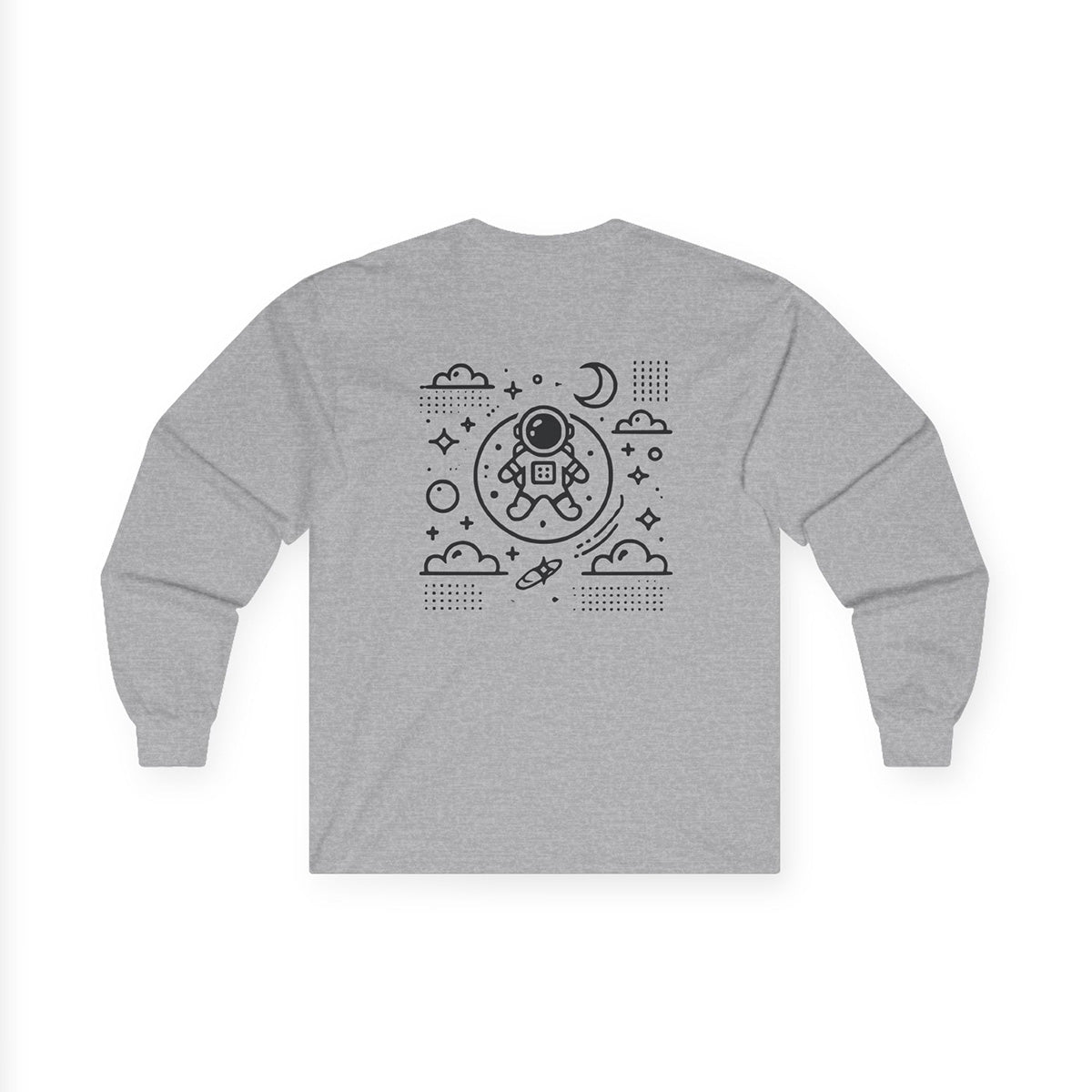 Ascending Astronaut Long sleeve | Light Grey