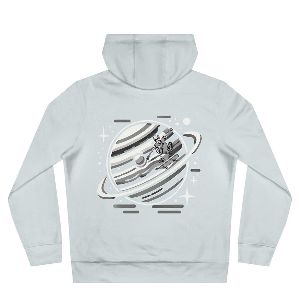 Signature Planetary Skater Hoodie | Pure Sky