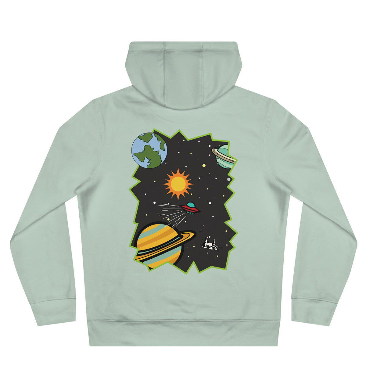 Portal to Space Hoodie | Aqua Green